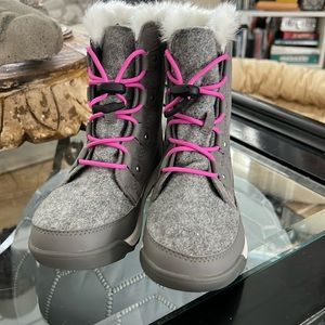 Sorel Explorer wool and suede boots